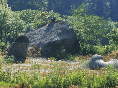 夫婦岩の景色