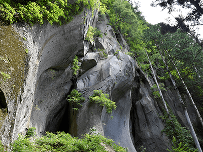 杓子の岩屋の景色