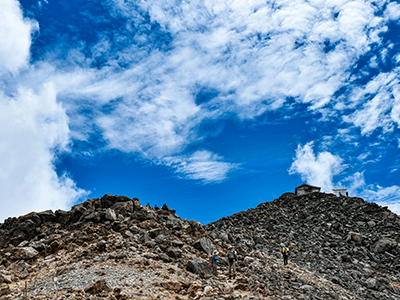 乗鞍岳山頂の景色