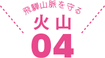 飛騨山脈を守る　火山04