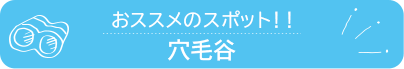 おススメのスポット　穴毛谷