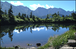 穂高連峰の風景画像