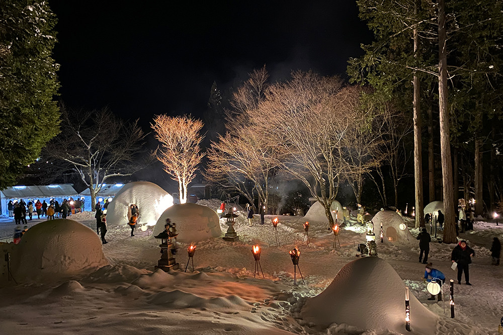 新穂高温泉 中尾かまくらまつり 画像